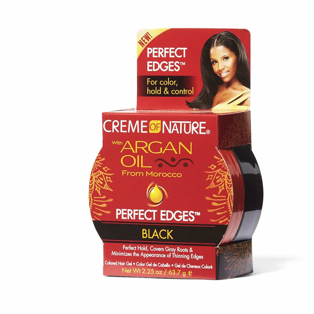 White Smoke Creme Of Nature Perfect Edges Hair Gel 2.25 oz Black 39765