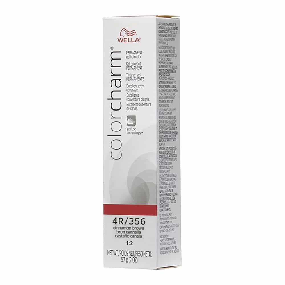 Light Gray Wella C.C. Gel Hair Color 4R/356 Cinnamon Brown 2 oz 02928