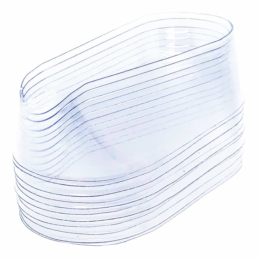 White Smoke IBD Dip & Sculpt Clear Plastic Tray IBDDT Pack of 10