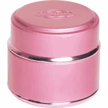White Smoke Berkeley Aluminum Cladded Glass Jars Pink - 2 oz. BT132-PK
