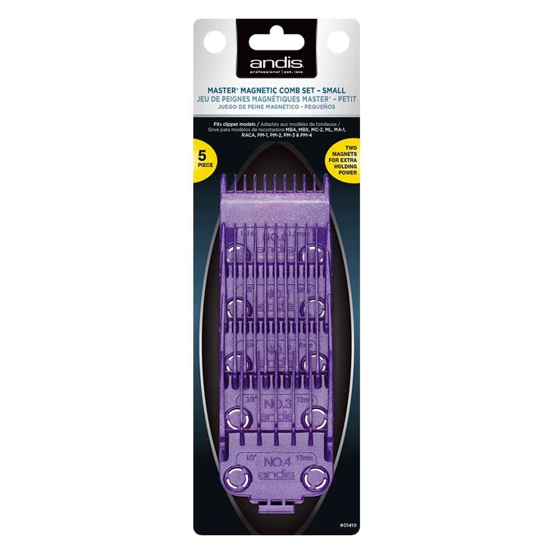 Slate Gray Andis (01410) Dual Magnet Guide Comb 04 Set