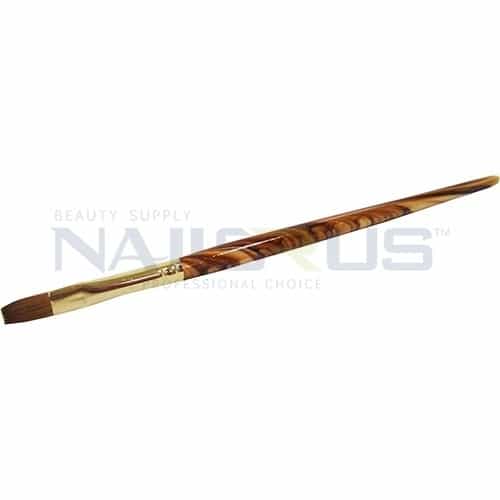 White Smoke Smootlyss Pure Kolinsky Flat Gel Brush