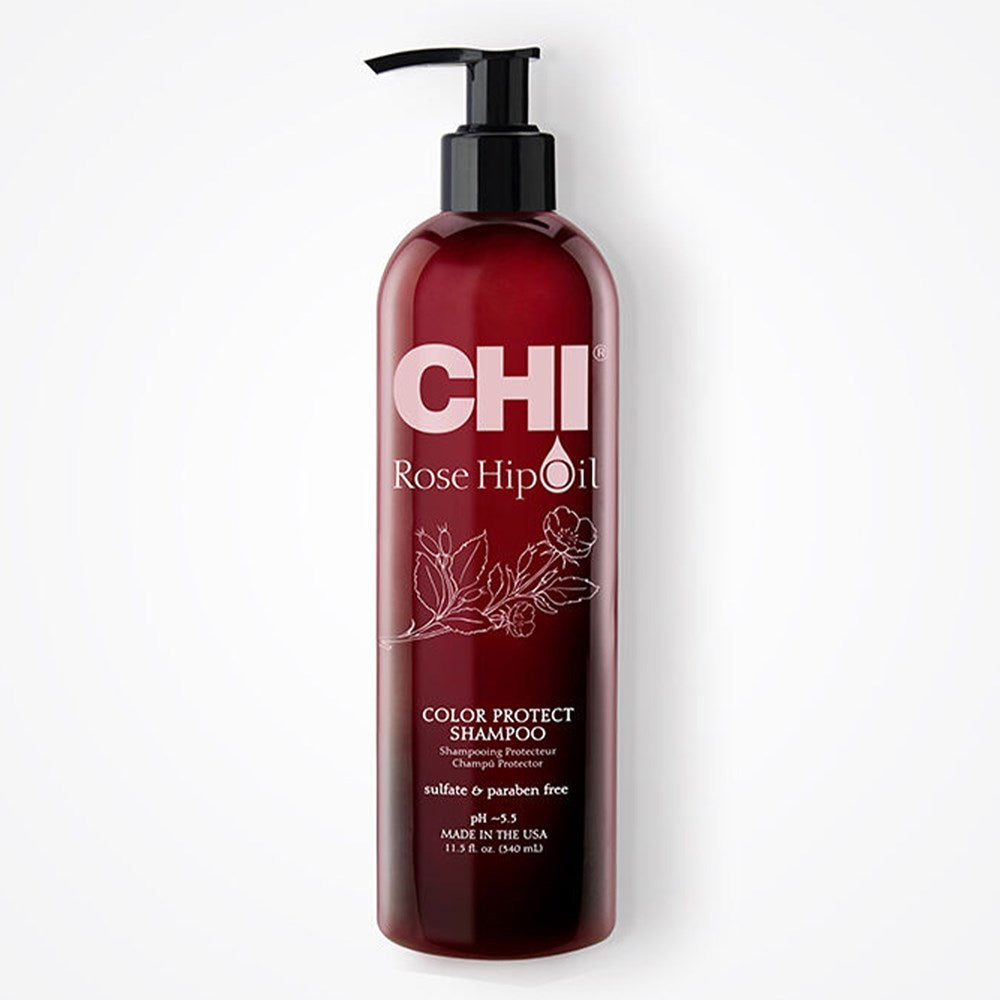 White Smoke CHI Rose Hip Oil Color Protect Shampoo (11.5oz)