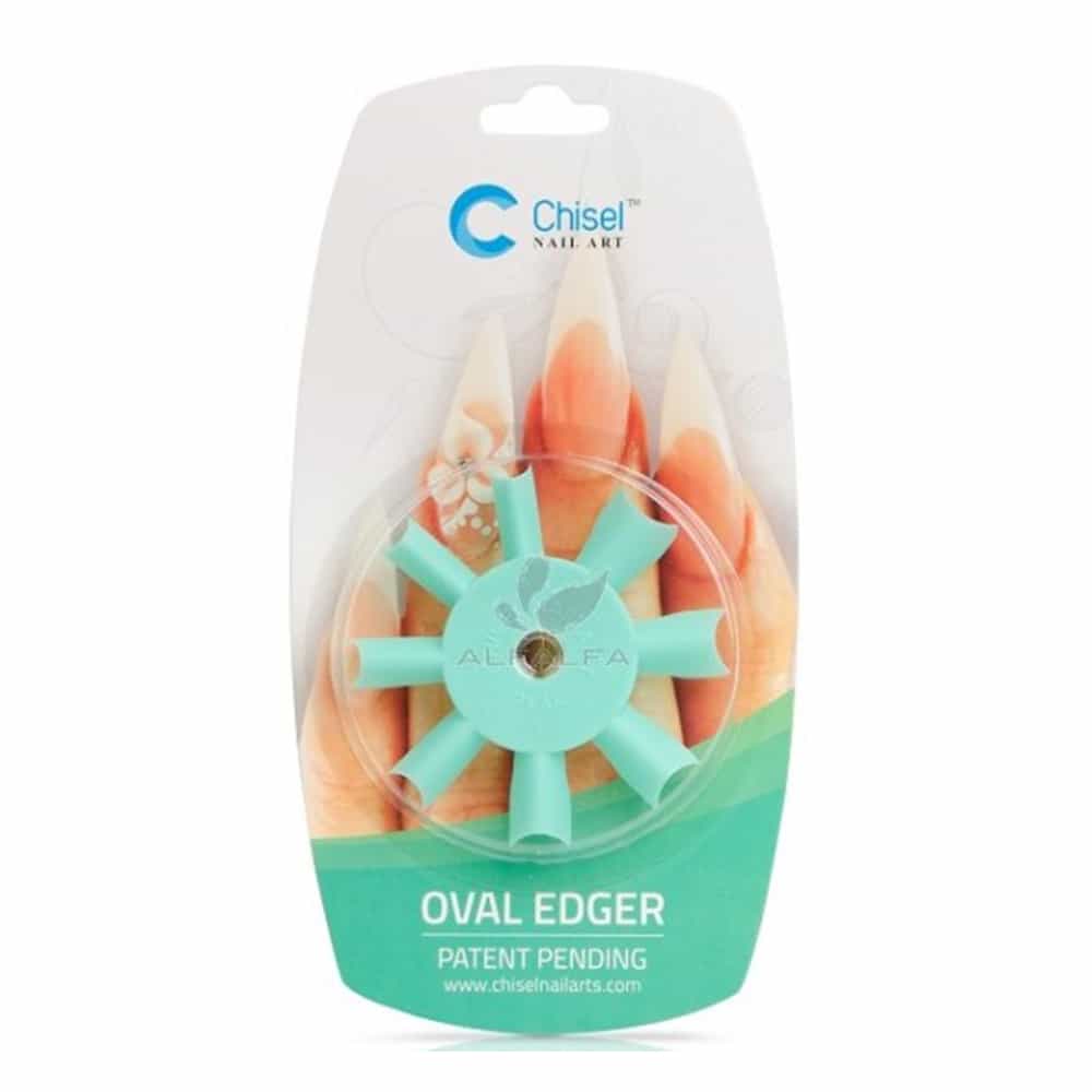 Lavender Chisel Nail Art Patent Pending - Oval Edger Green