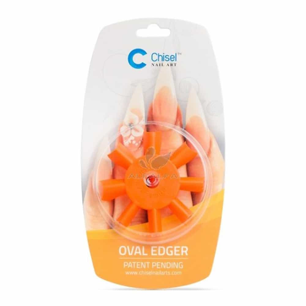 Lavender Chisel Nail Art Patent Pending - Oval Edger Orange