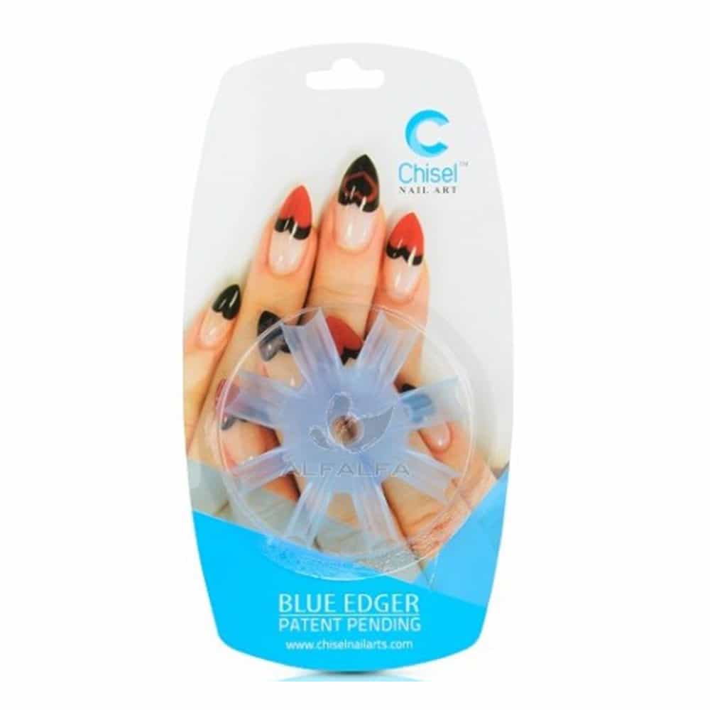 Lavender Chisel Nail Art Patent Pending - Pink Edger Blue