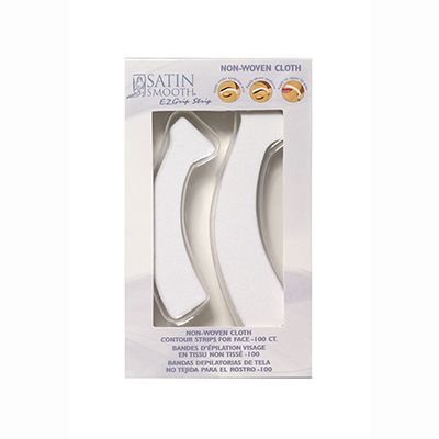 Satin Smooth Fine Line Contour Facial Epilating Strips 100/pk