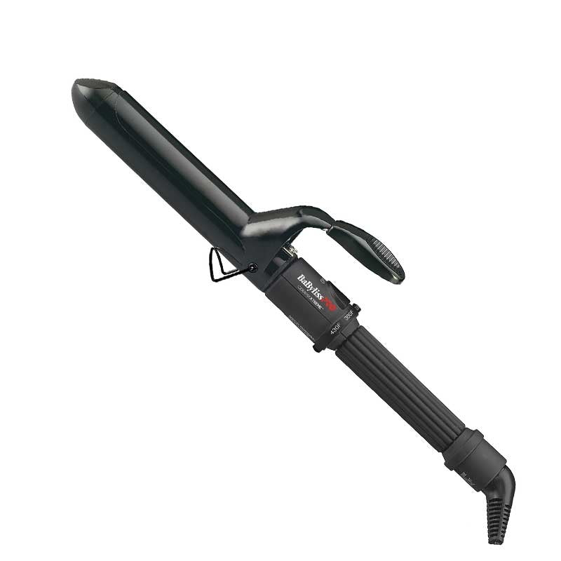 White Smoke BaBylissPRO Ceramic Spring Curling Iron 1.25