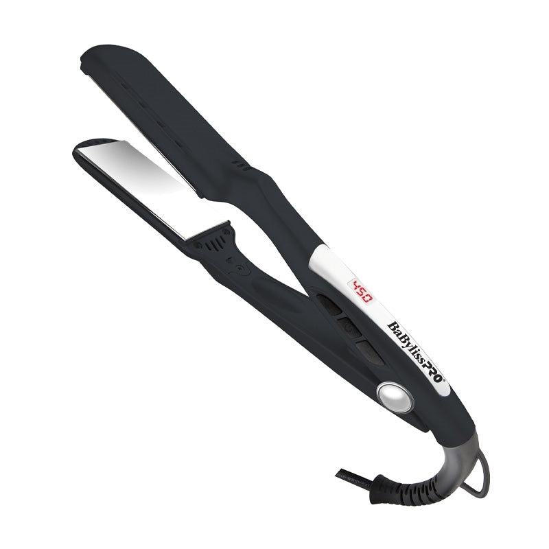 White Smoke BaBylissPRO Wet To Dry Titanium Digital Iron 1 3/8in