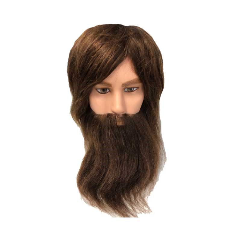 White Smoke BaBylissPRO Barber Mannequin Head With Beard 6in