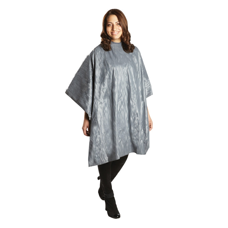 White Smoke BaBylissPRO All Purpose Cape Grey Velcro w/flap