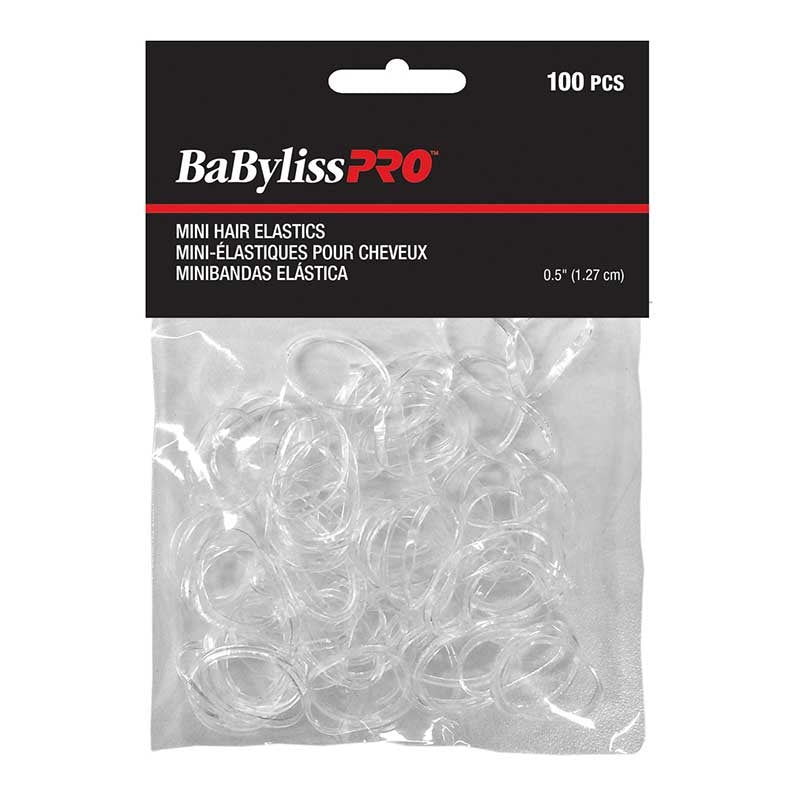 Gray BaBylissPRO Mini Hair Elastics