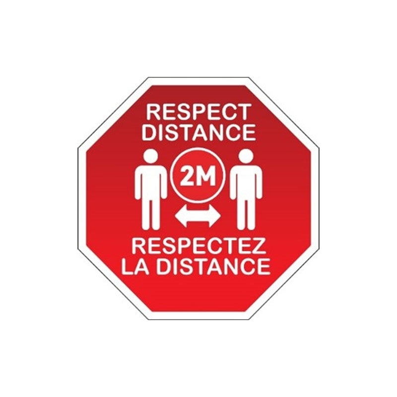 White Smoke BaBylissPRO Floor Signage Respect Distance