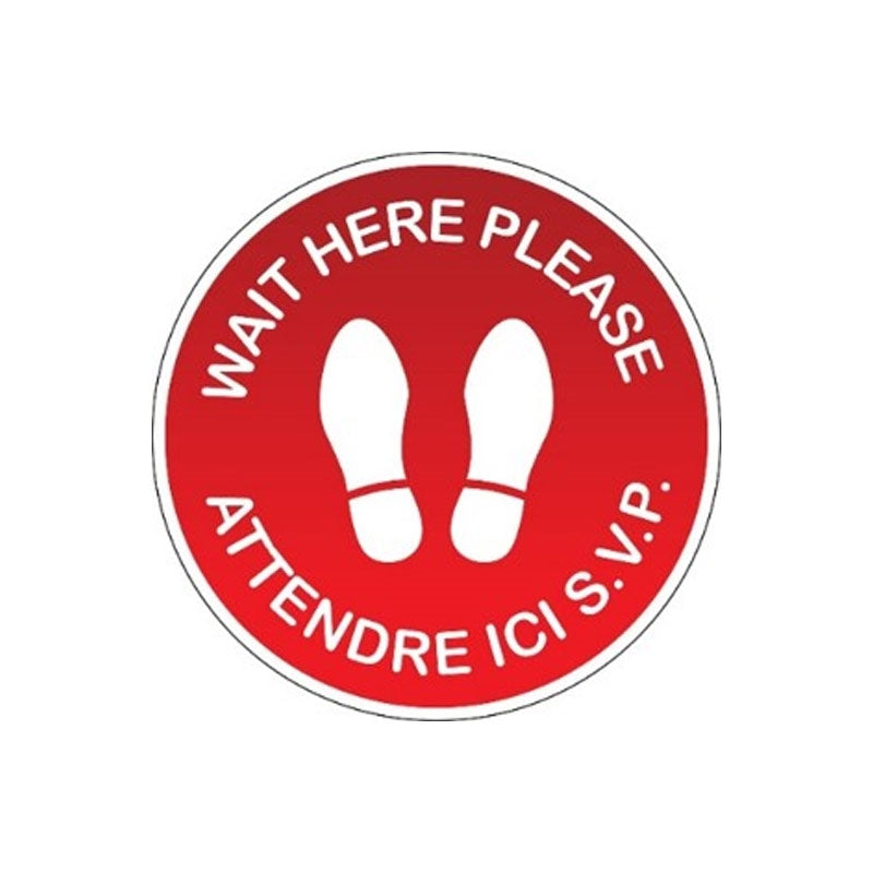 White Smoke BaBylissPRO Floor Signage Please Wait Here