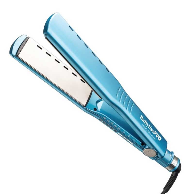 White Smoke BaBylissPRO Nano Titanium Wet to Dry Flat Iron 1.5in