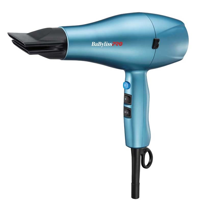 White Smoke BaBylissPRO NanoTitanium Hairdryer Blue