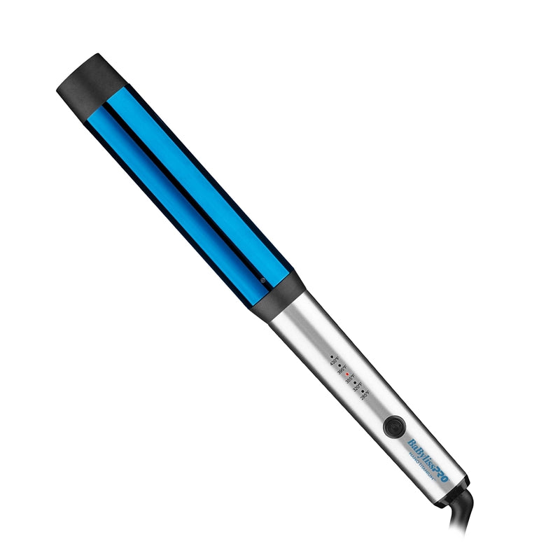 White Smoke BaBylissPRO Nano Titanium Curling Wand 1.25in