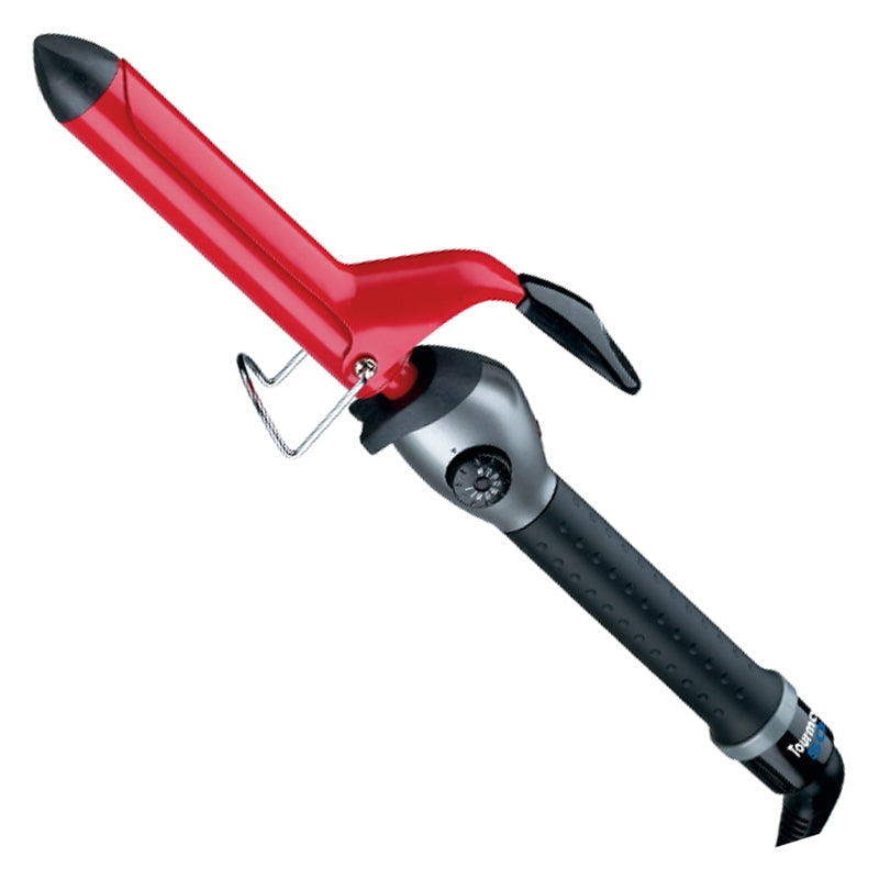White Smoke BaBylissPRO Tourmaline Spring Curling Iron 5/8in