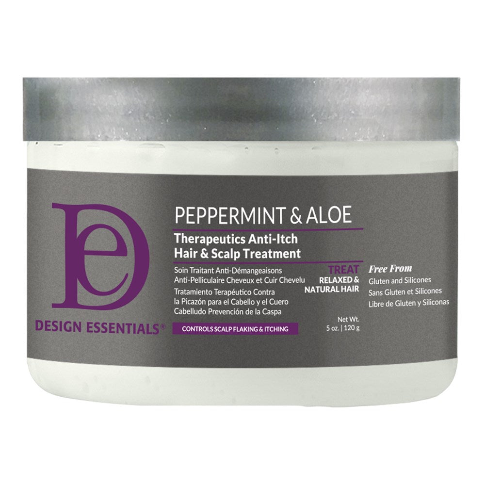 Dim Gray DESIGN ESSENTIALS Peppermint & Aloe Therapeutics Anti-Itch Hair & Scalp Treatment (5oz)