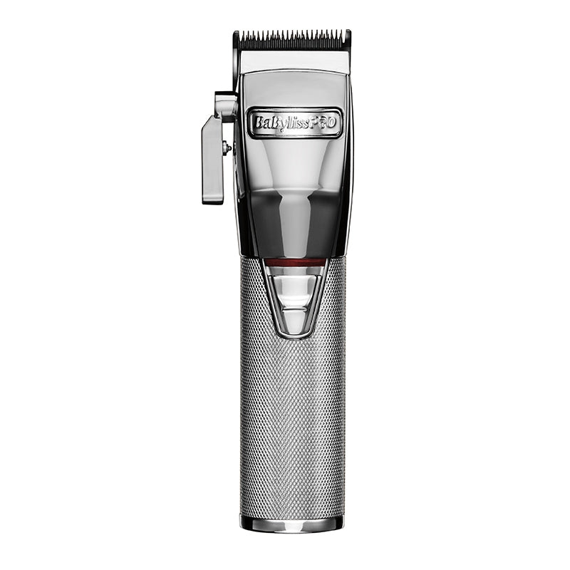 White Smoke BaBylissPRO SilverFX Cordless Lithium Clipper Carbon Steel