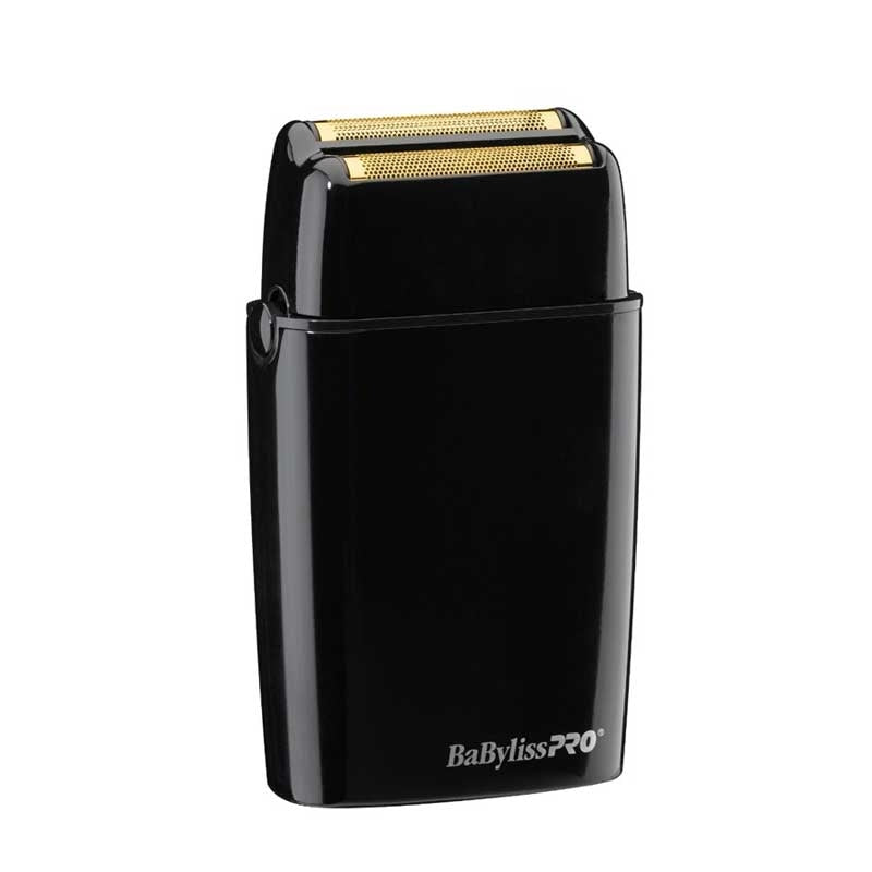 Black BaBylissPRO Cordless Metal Double Foil Shaver Black