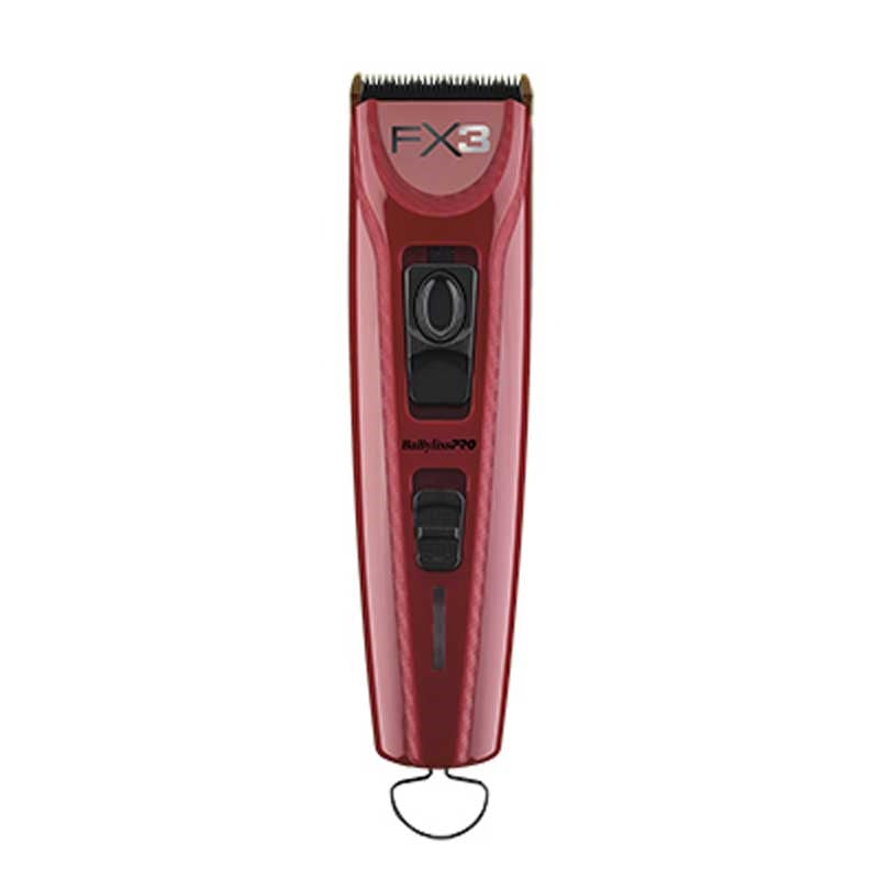 White Smoke BaBylissPRO FX3 High Torque Clipper Red