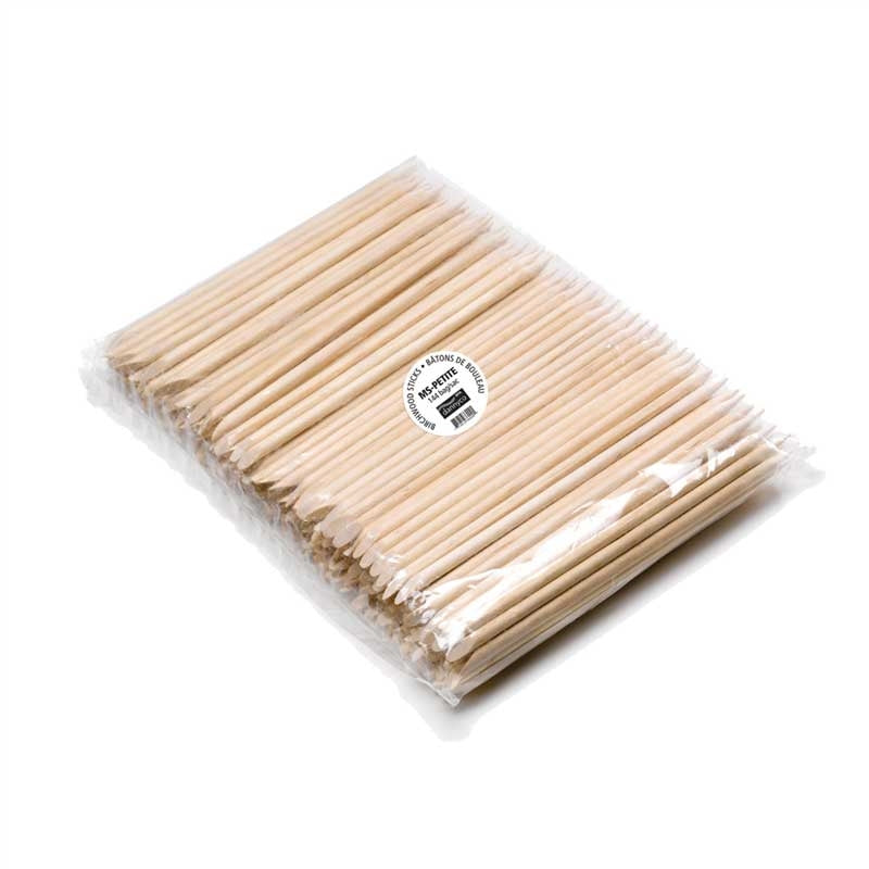 White Smoke Dannyco Birchwood Mini Sticks 4.5in 144/bag