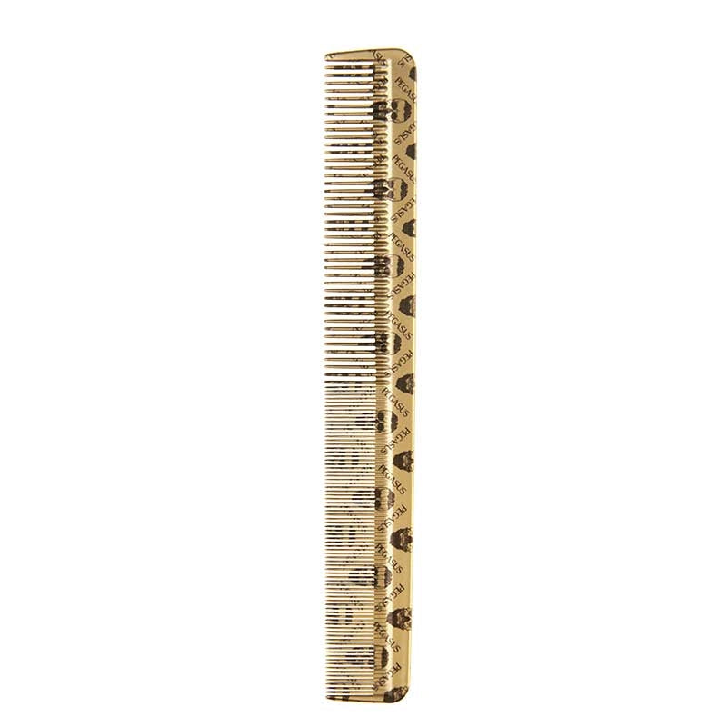 Gray Pegasus Skelleto Gold Hard Rubber Cutting Comb 8.3in