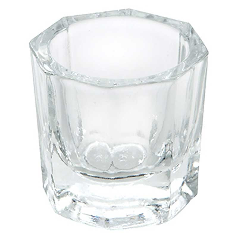 White Smoke Dannyco Glass Mixing Dish Eyebrow/Lash