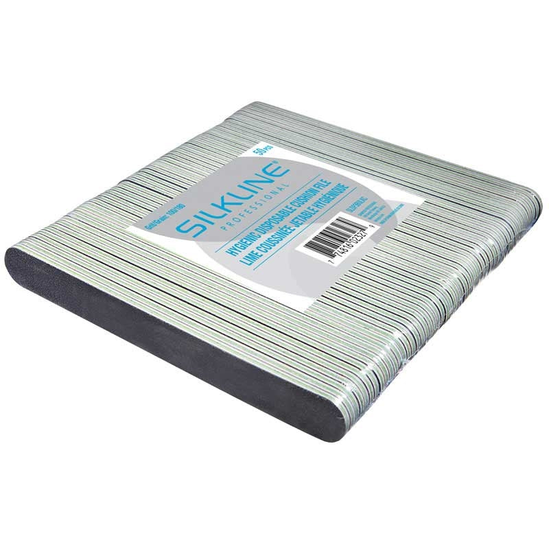 White Smoke Silkline Disposable Nail File 100/180Gr Green 50/pack
