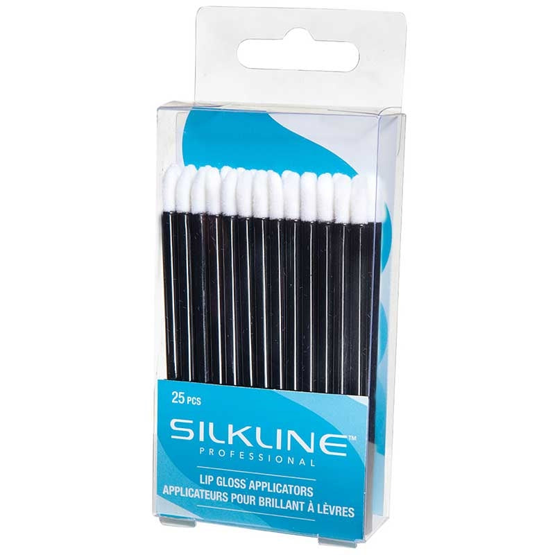 White Smoke Silkline Disposable Lip Gloss Applicators 25/pc