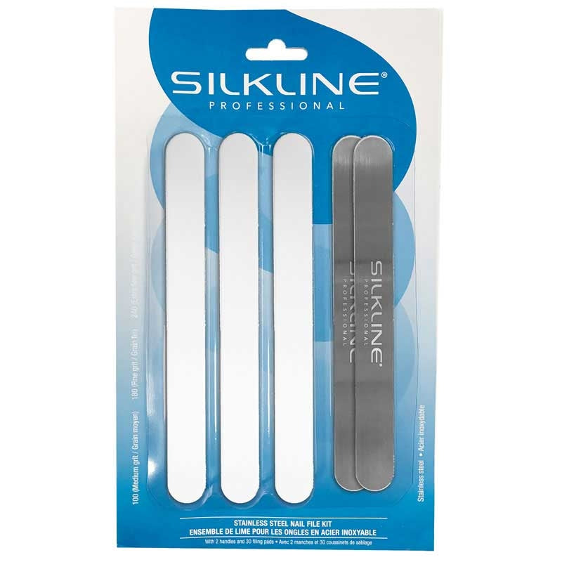 White Smoke Silkline Stainless Steel Nail File Kit
