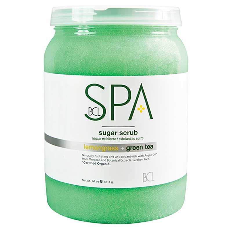 White Smoke BCL Spa Lemongrass Green Tea Sugar Scrub 64oz