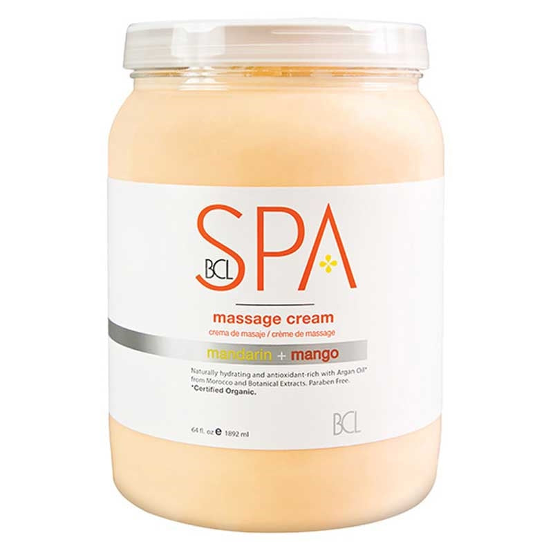 White Smoke BCL Spa Mandarin Mango Massage Cream 64oz
