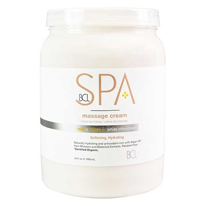 White Smoke BCL Spa Milk Honey White Chocolate Massage Cream 64oz