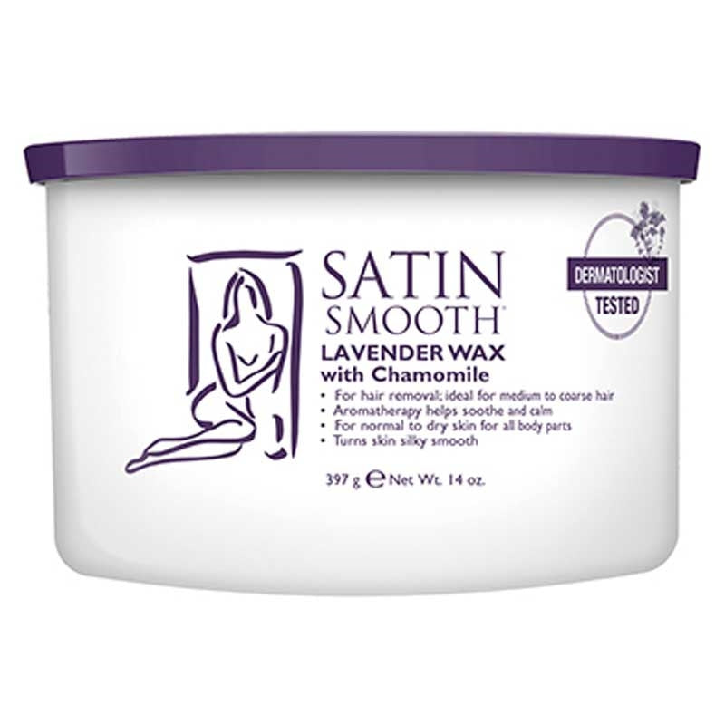 White Smoke Satin Smooth Lavender & Chamomile Cream Wax 14oz