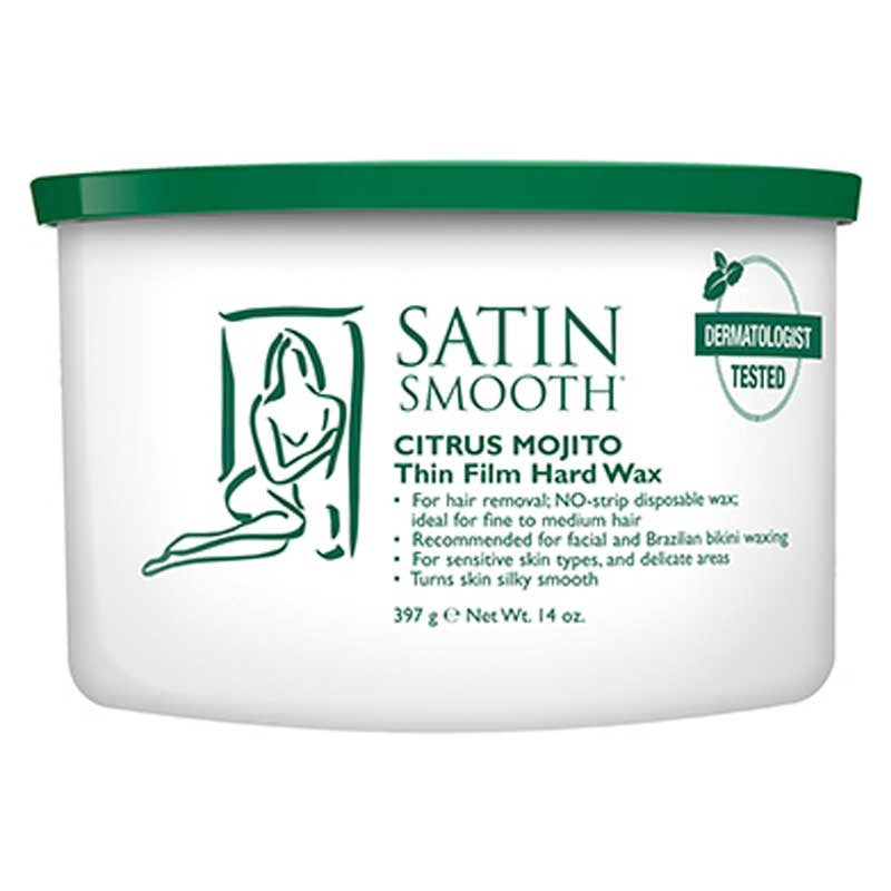 White Smoke Satin Smooth Citrus Mojito Hard Wax 14oz