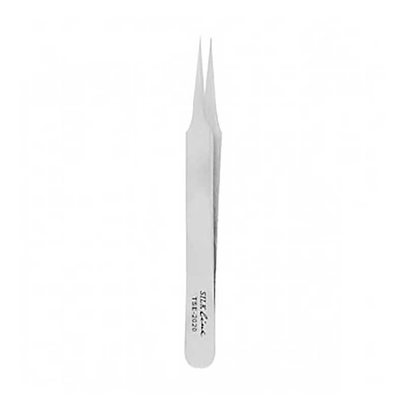 Light Gray Silkline Extremely Sharp Tip Tweezer