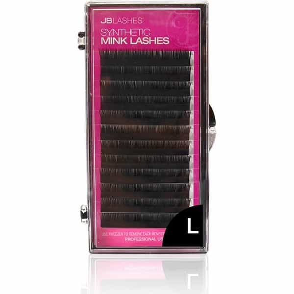 Dark Slate Gray JB L-Curl, Mink Lashes, Black, 0.15 x 8mm JBML1508