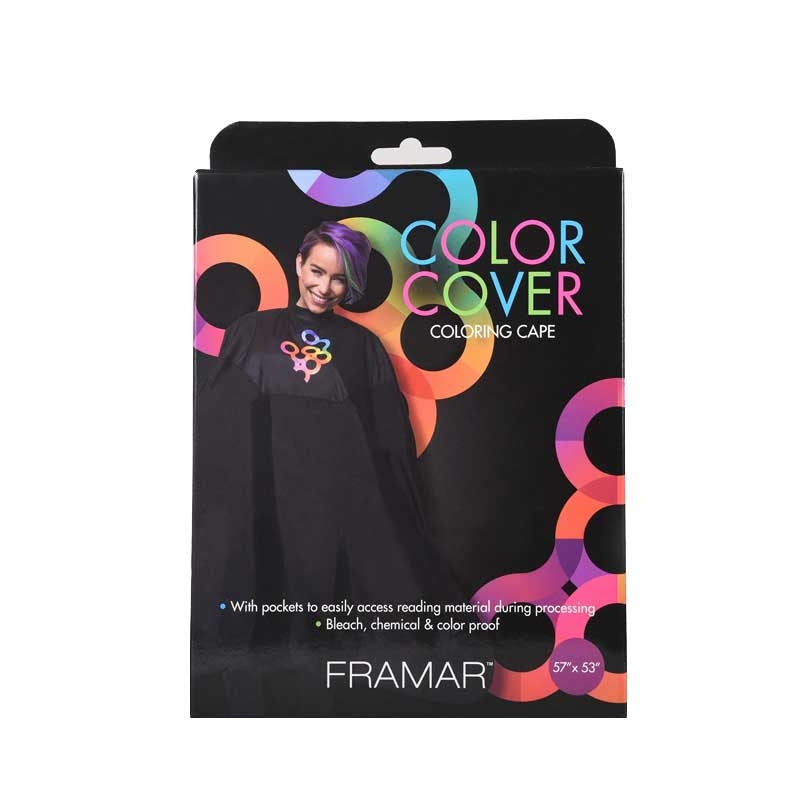 Dark Slate Gray Framar Color Cover Cape w/Snaps Rubber Neck