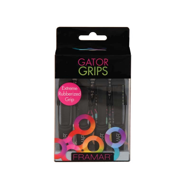 Black Framar (91002) Black Gator Grips 4/pk
