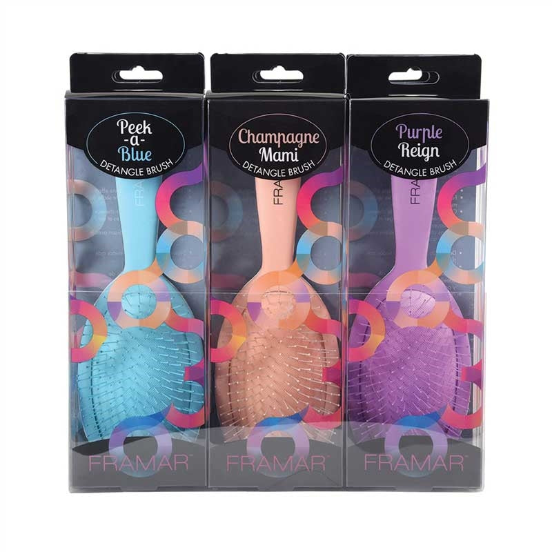 Black Framar (39000) Detangling Brush 9pc Display