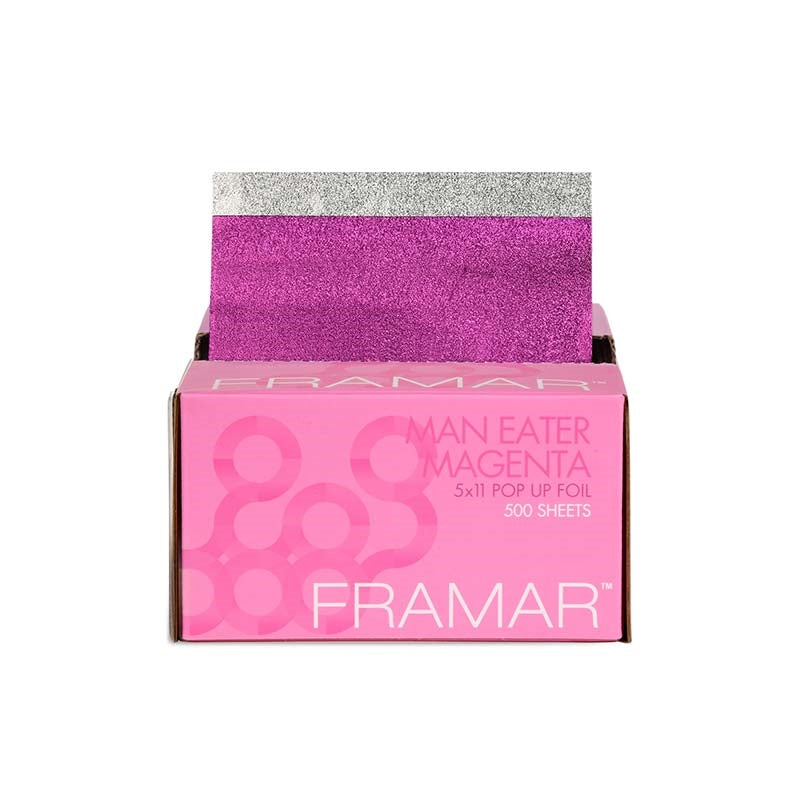 Hot Pink Framar 5x11 Pop Up Man Eater Magenta 500 Sheets