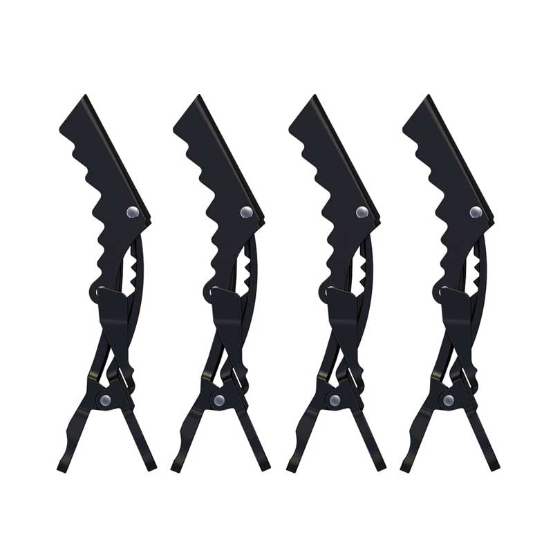 White Smoke H&R Black Gator Clip 5/pack