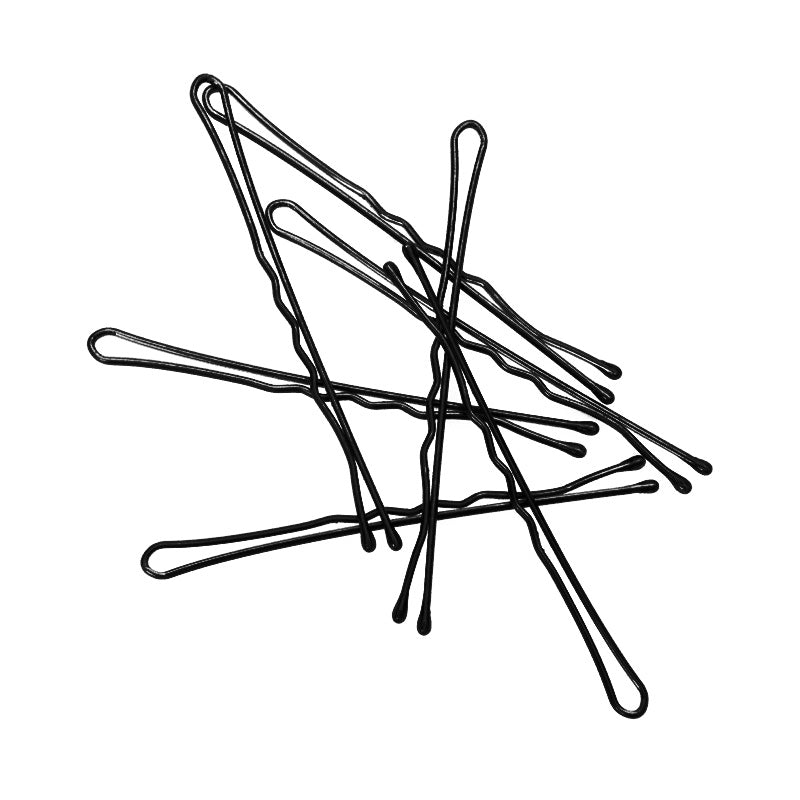 White Smoke H&R Matte Bobby Pin 2in Black 12pc Per Bag