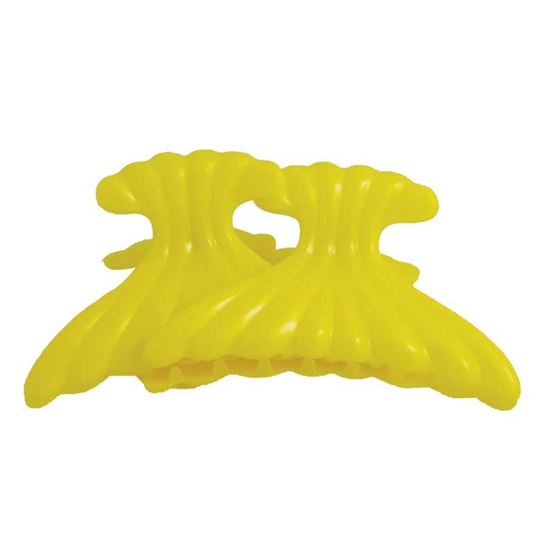 White Smoke H&R Sea Shell Clips Yellow 4pcs