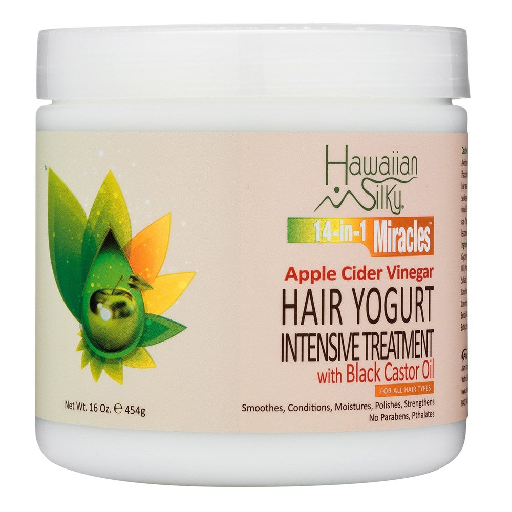 Lavender HAWAIIAN SILKY 14 In 1 Miracles Natural Apple Cider Vinegar Hair Yogurt Treatment (16oz)
