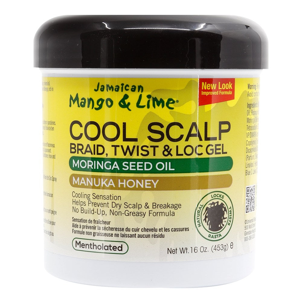 White Smoke JAMAICAN MANGO & LIME Cool Scalp Braid Twist & Lock Gel (16oz)