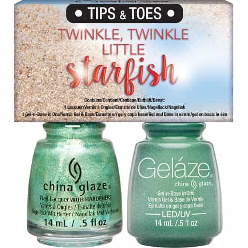 White Smoke Gelaze Tips&Toes Twinkle,Twinkle Little Starfish 2pk 83807