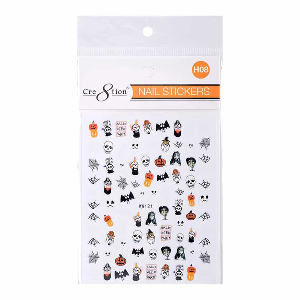 Lavender Cre8tion Nail Art Sticker Halloween H08 1101-1153
